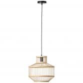 Pendelleuchte Philipp, braun, 120 x 35 cm, Bambus Pendellampe 