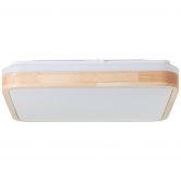 Deckenleuchte Selma, braun, 8 x 39 cm, Holz Lampe 