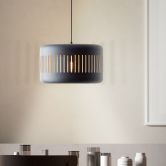 Pendelleuchte Silvio, gold, 120 x 38 cm, Metall Pendellampe, dimmbar 