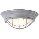 Wand- und Deckenleuchte Sina, grau, 14,5 x 34 cm, Glas Deckenlampe, dimmbar 