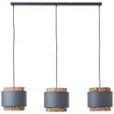 Pendelleuchte Till, beige, 120 x 110 cm, Textil Lampe 