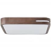 LED Deckenleuchte Viola, braun, 40 x 40 cm, quadratisch, Holz Innenleuchte 