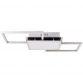 Deckenleuchte Yara, metallic, 7 x 51 cm, Metall Deckenlampe, dimmbar 