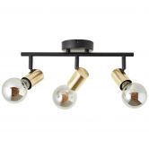 Deckenleuchte Karl, gold, 35,5 x 14,5 cm, Metall Lampe 