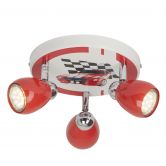 Deckenleuchte Martha, rot, 11 x 31 cm, Metall Strahler 