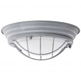 Wand- und Deckenleuchte Sina, grau, 10 x 29 cm, Metall Deckenlampe, dimmbar 