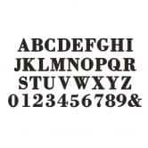 MDF bogstaver - Bodoni 