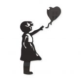 Wanddecoratie Banksy - Girl with the Balloon (2-delig) 