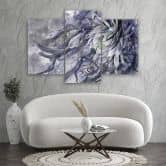 Leinwandbild 3 teilig, Blume der Königin der Nacht 