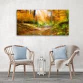 Leinwandbild 3-teilig, Wald Herbst Natur 