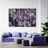 Leinwandbild 5 teilig, Iris Blume 