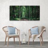 Leinwandbild 3-teilig, Waldgrün Natur 