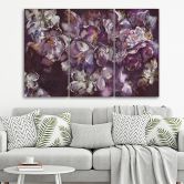 Leinwandbild 3 teilig, Iris Blume 