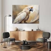 Leinwandbild AI Papagei Vogel gemalt 