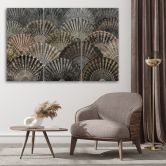 3-delige canvasprint, luxe fans 