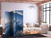 Paravent, Raumteiler freistehend, Trennwand - Aerial Landscapes: Rays Illuminating Fluffy Cloud Formations 