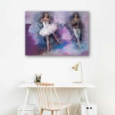 Leinwandbild, Paar tanzt das Ballett 