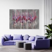 Leinwandbild 5 teilig, Pflanzen Blumen Simnitło 