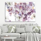 Leinwandbild 3 teilig, Iris Blume 