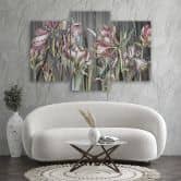 Leinwandbild 3 teilig, Iris Blumen 