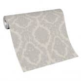 Ornamenttapete, Vliestapete Erismann Versailles beige, grau 