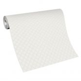 streepjes behang vliesbehang Erismann Versailles wit, grijs, zilver 