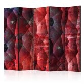 Paravent, Raumteiler freistehend, Trennwand - Violettes Relief 