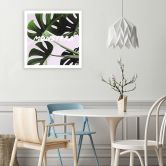 Canvasbillede, Monstera eksotiske blade 