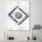 Canvasbillede, abstrakt geometri 