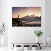 Canvas schilderij, Mountain Sky Landschap 