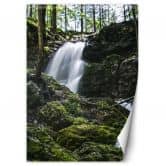 Fototapete, Wasserfall im Wald 