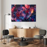 Leinwandbild, 3D Makro Blumen 