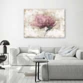 Canvasbillede, Abstrakte blomster Shabby Chic 