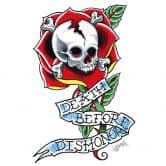 Window sticker miami ink death before dishonor 
