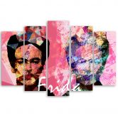 Leinwandbild 5 teilig, Frida Kahlo 