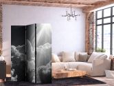 Paravent, Raumteiler freistehend, Trennwand - Hope in Clouds: Sun Rays 