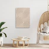 Leinwandbild, Sand Kreise 