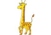 Sticker pour fenêtre : Girafe  