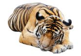 Window sticker real resting tiger 