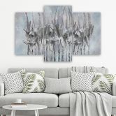 Leinwandbild 3 teilig, Pflanzen Blumen Simnitło 