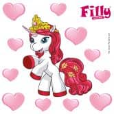 Wallsticker Filly Unicorn Romance Leaf 