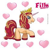 Wandtattoo Filly Unicorn Romance Cordelia 
