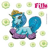 Wandtattoo Filly Unicorn Friendship Karkadan 