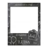 Fotorahmen Einschulung Tafel-Look - personalisierbar 