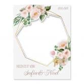 Fotorahmen Hochzeit Romantische Blumen - personalisierbar 