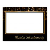 Fotorahmen Silvester Schwarz-gold - personalisierbar 
