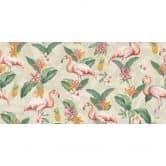 Fototapete Sommertapete - Flamingo und tropische Blätter - Bloomery Decor 