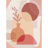 Fototapete Demir - Boho Illustration einer Pflanze 