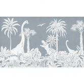 Fototapete Im Land der Dinosaurier - Blau - Kikki Belle 