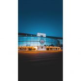 Fototapet FC Hansa Rostock - Stadion udenfor - 144x260 cm 